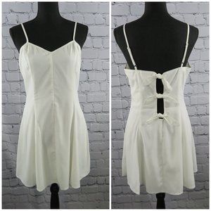 NWT - Women's Spaghetti Strap Tie Back Dress